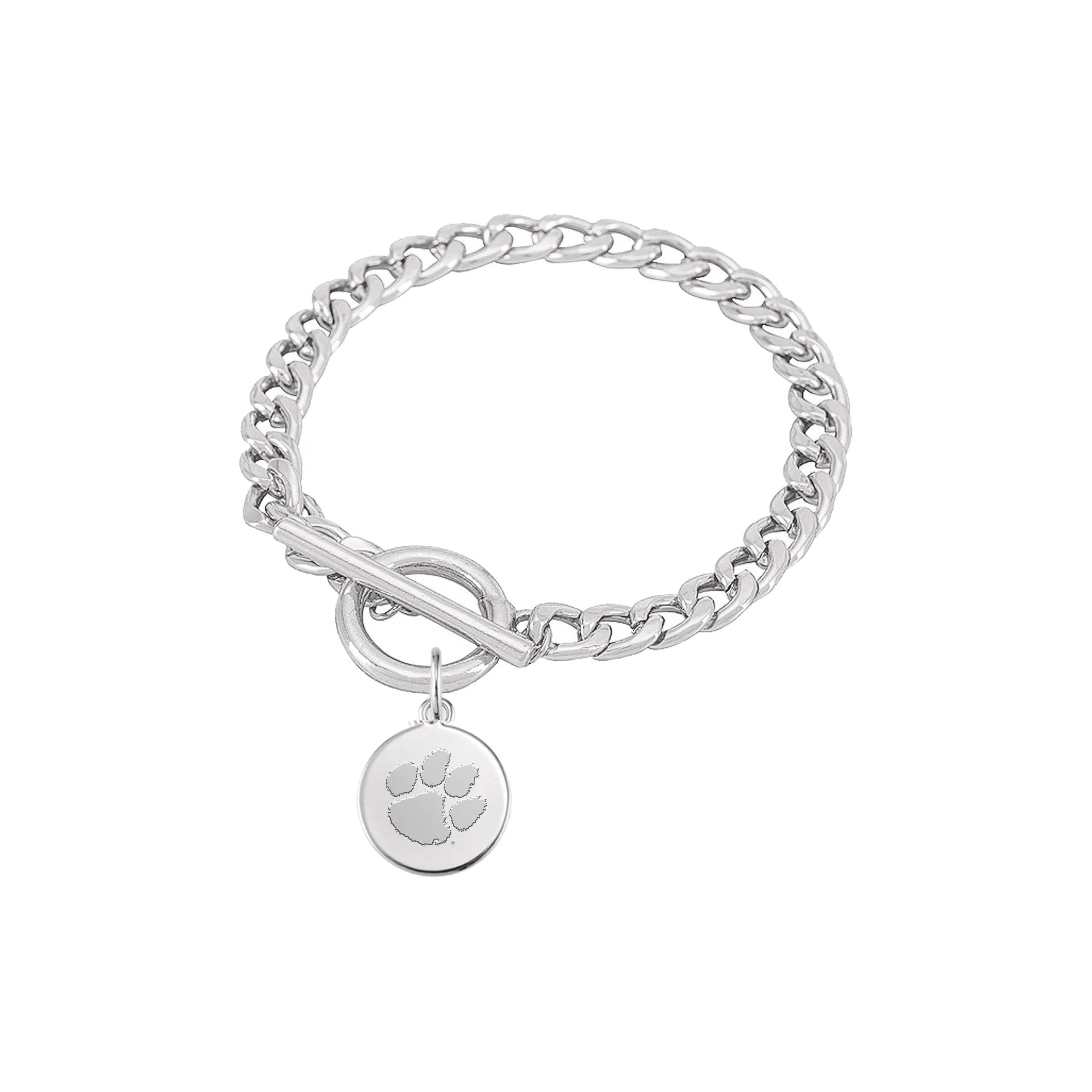 CLEMSON 7"  Pennylane Charm Bracelet