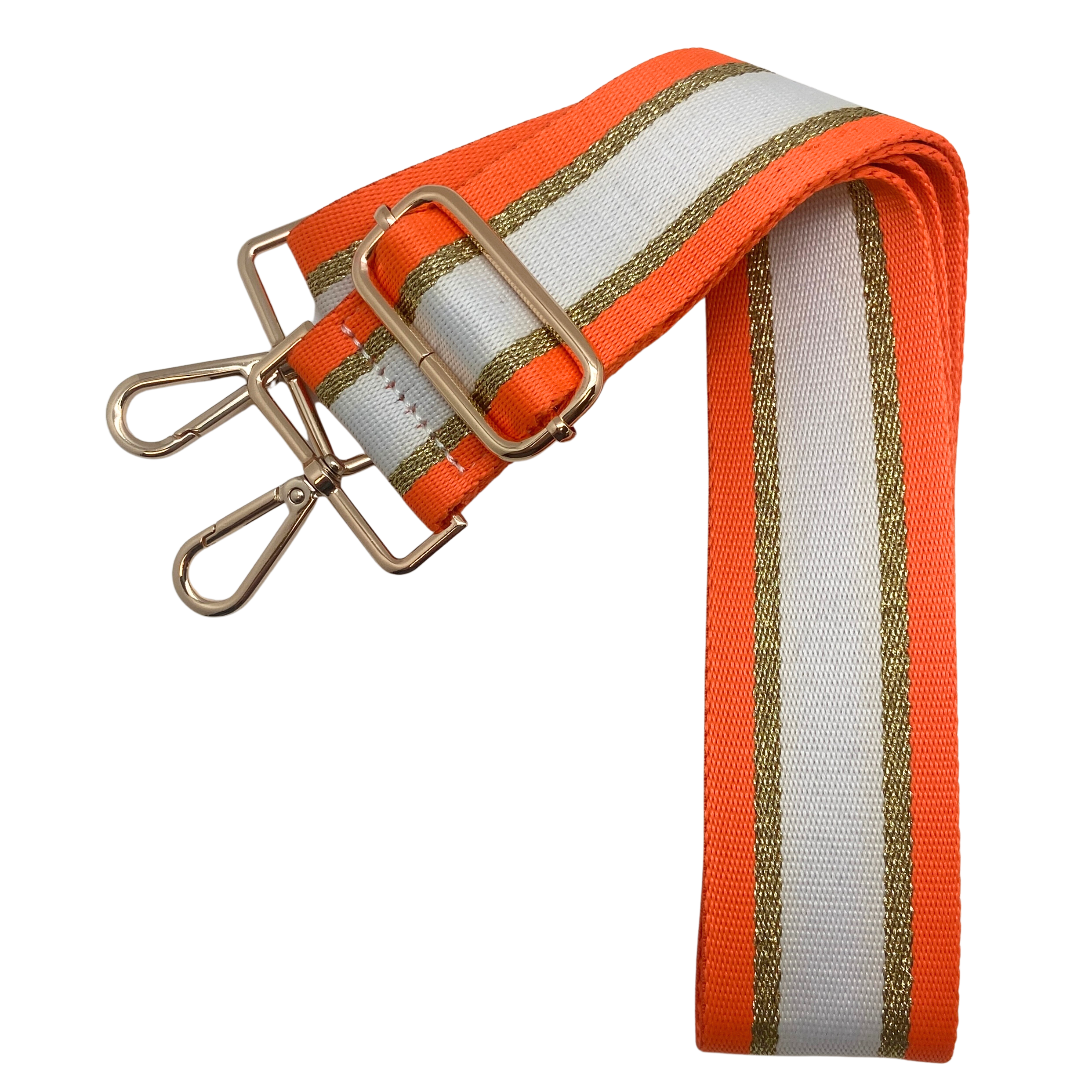 Capri Stripe 5 - White & Orange