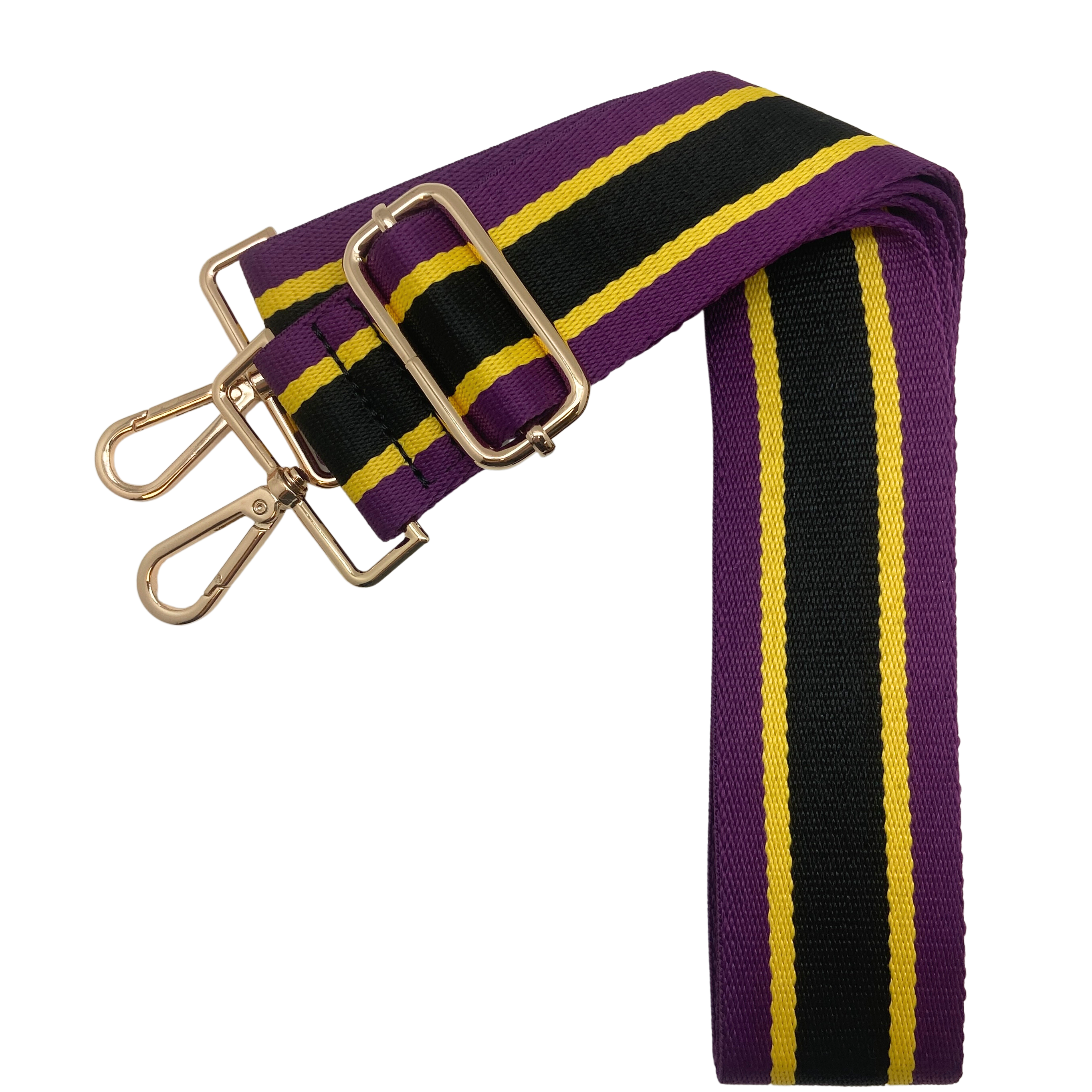 Capri Stripe Colors - Purple & Yellow Gold