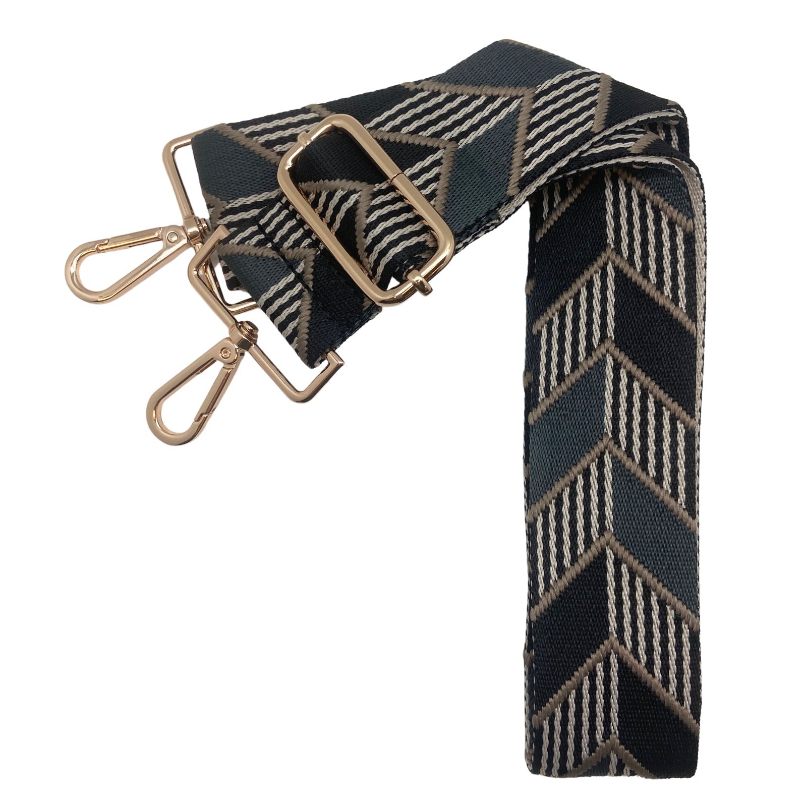 Chevron Stripe - Grey & Black