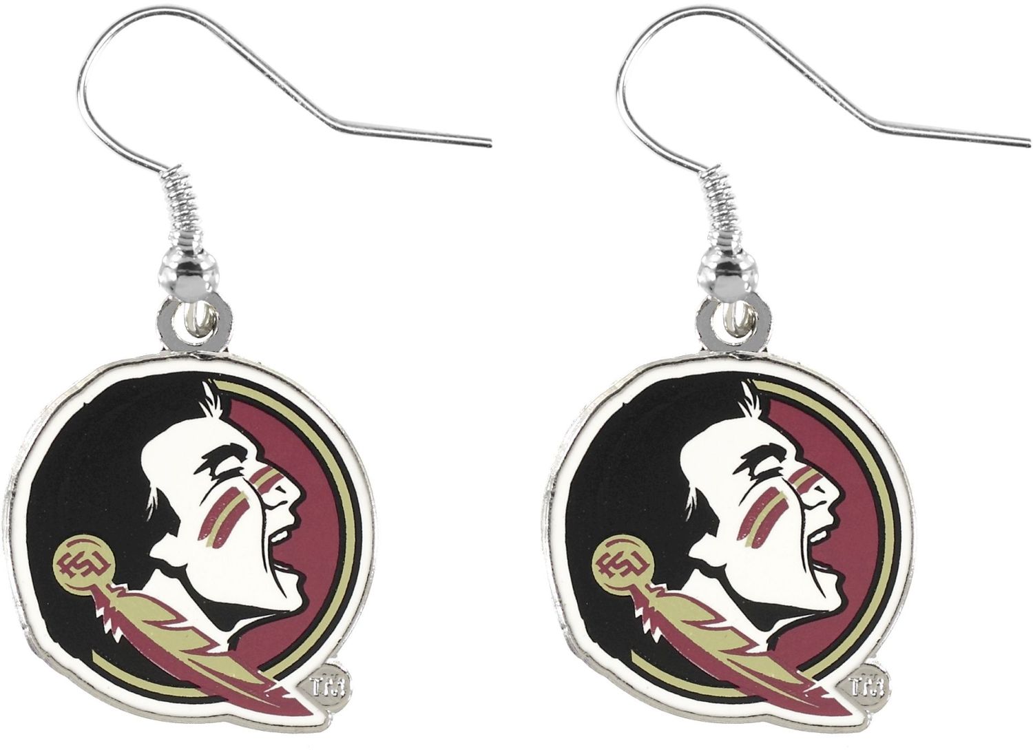 FLORIDA STATE Seminoles Logo Drop Earrings