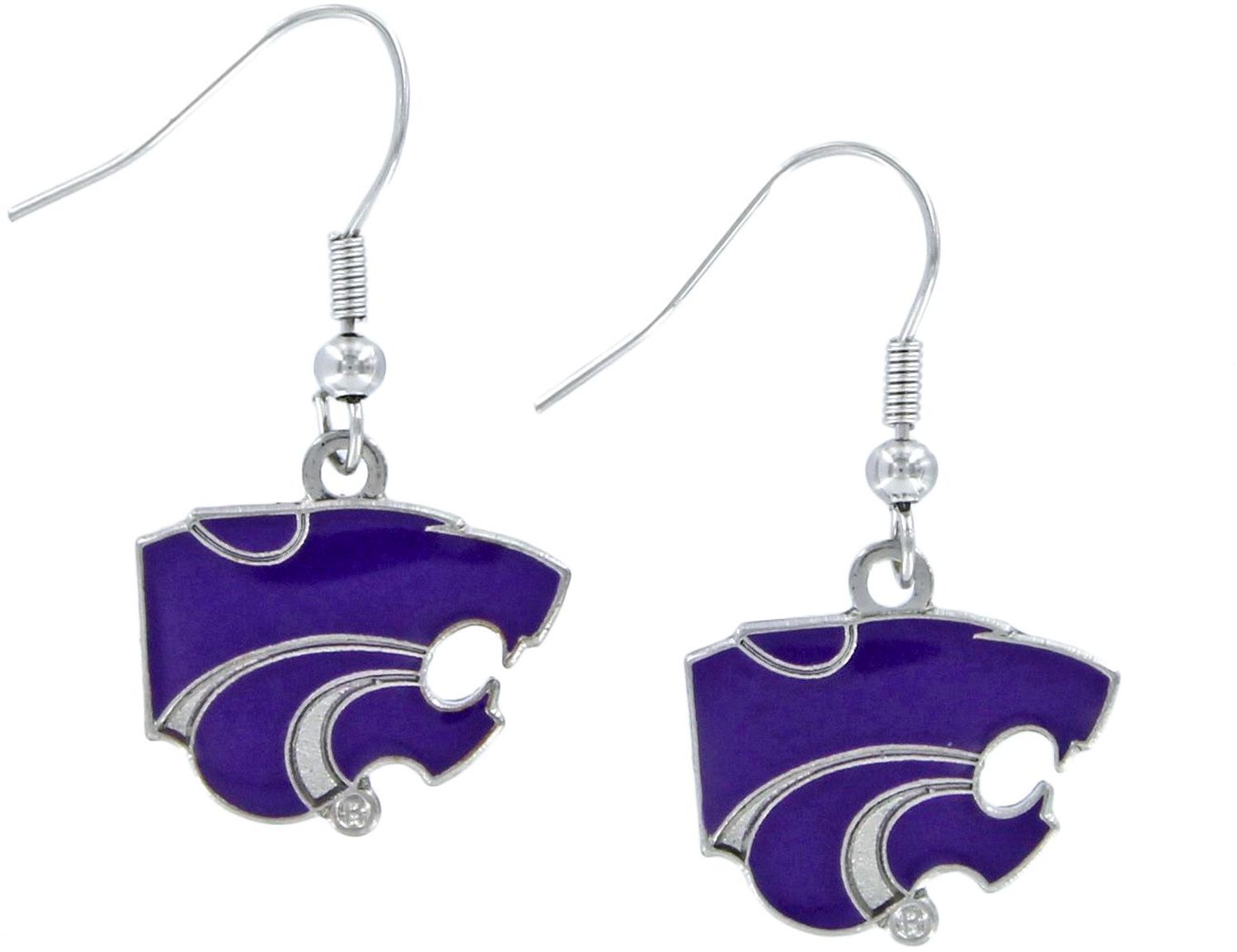 KANSAS STATE Wildcats Logo Drop Earrings