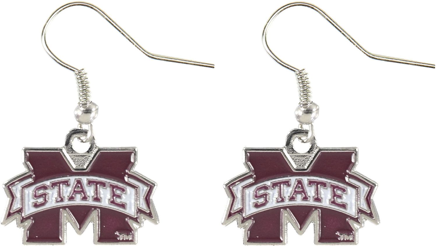 MISSISSIPPI STATE Bulldogs Logo Drop Earrings