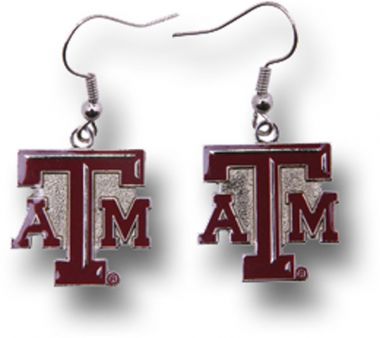 TEXAS A&M Aggies Logo Drop Earrings