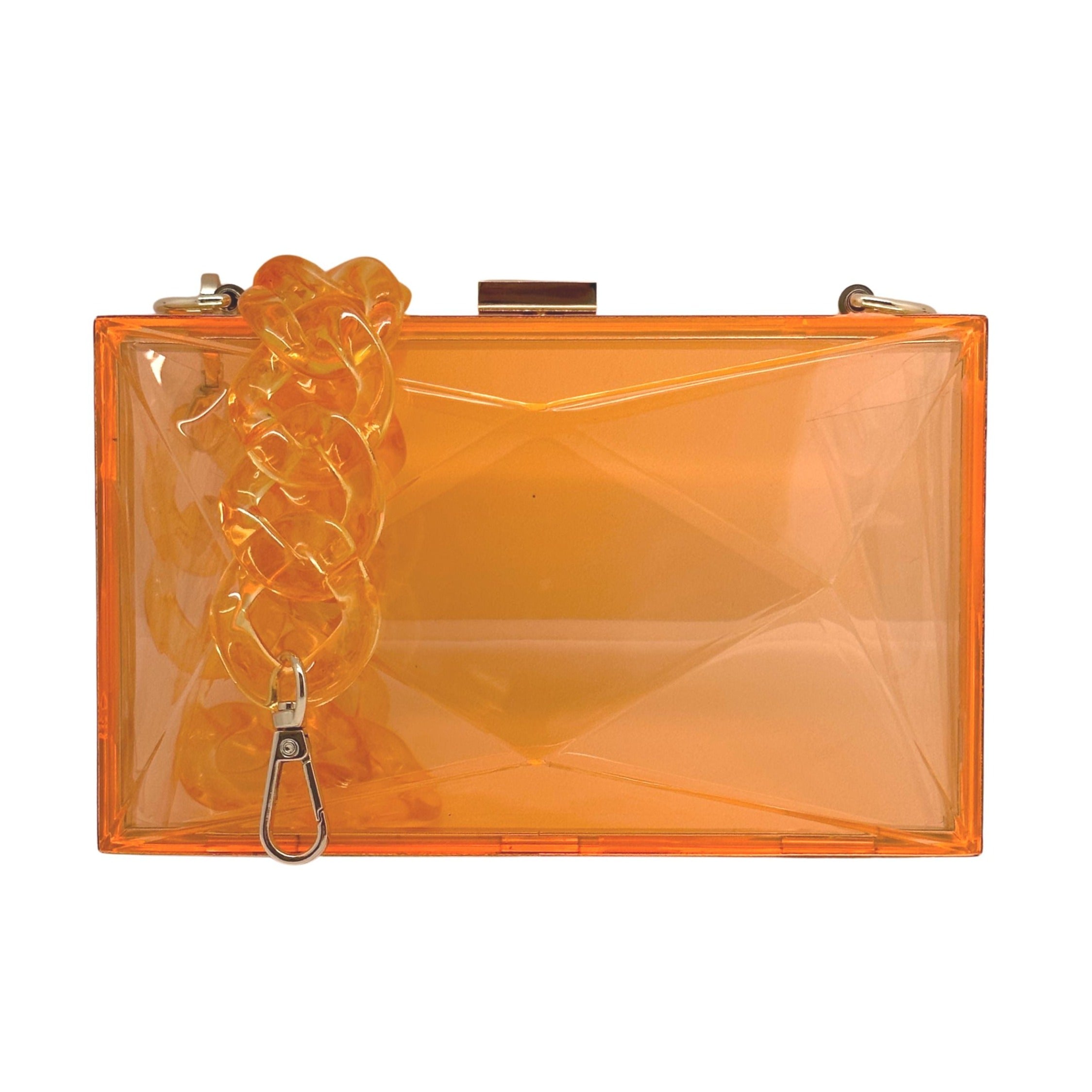 NEW The Marilyn Faceted Acrylic Box Purse