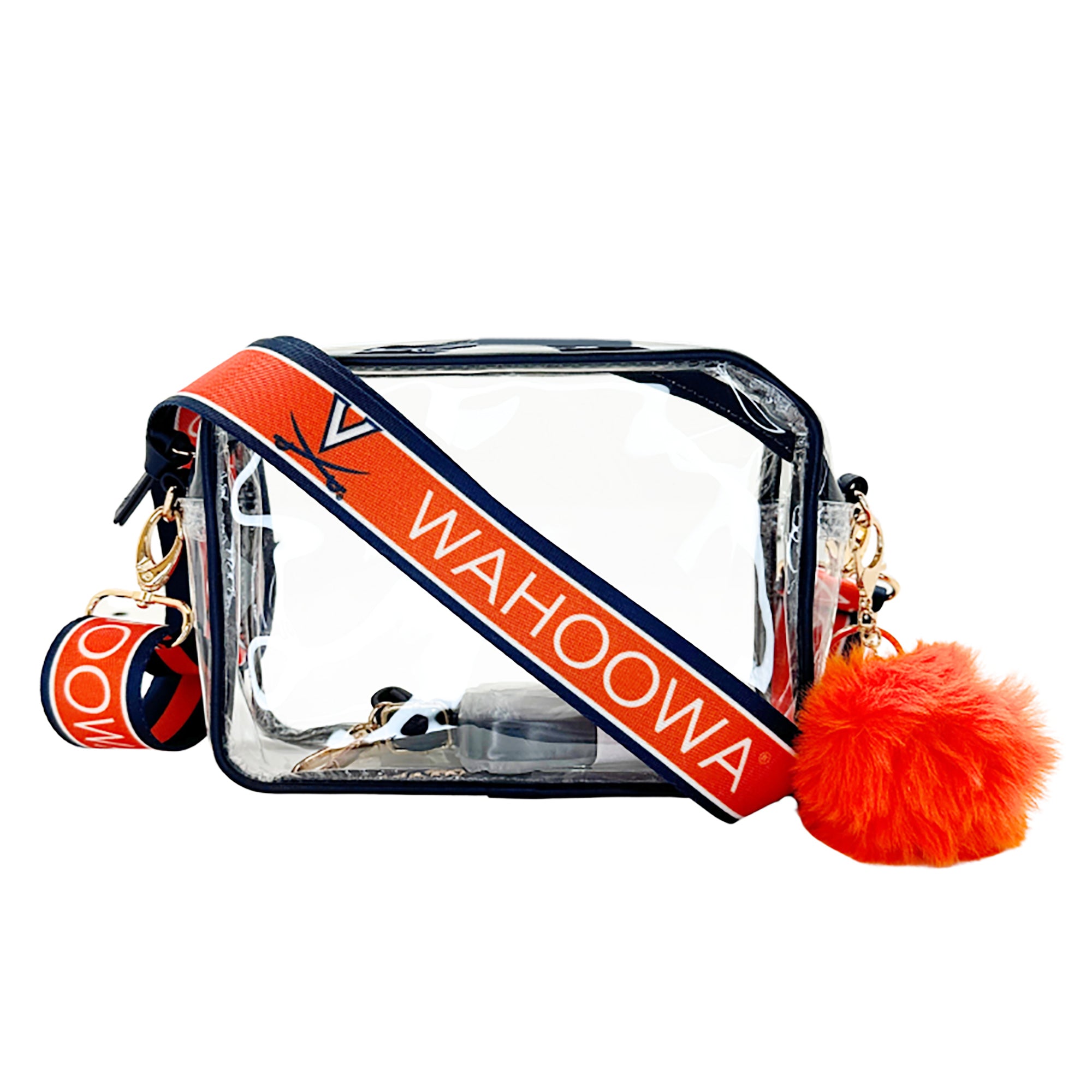 cavaliers mini backpack Desden-UVA Clear Purse with Strap