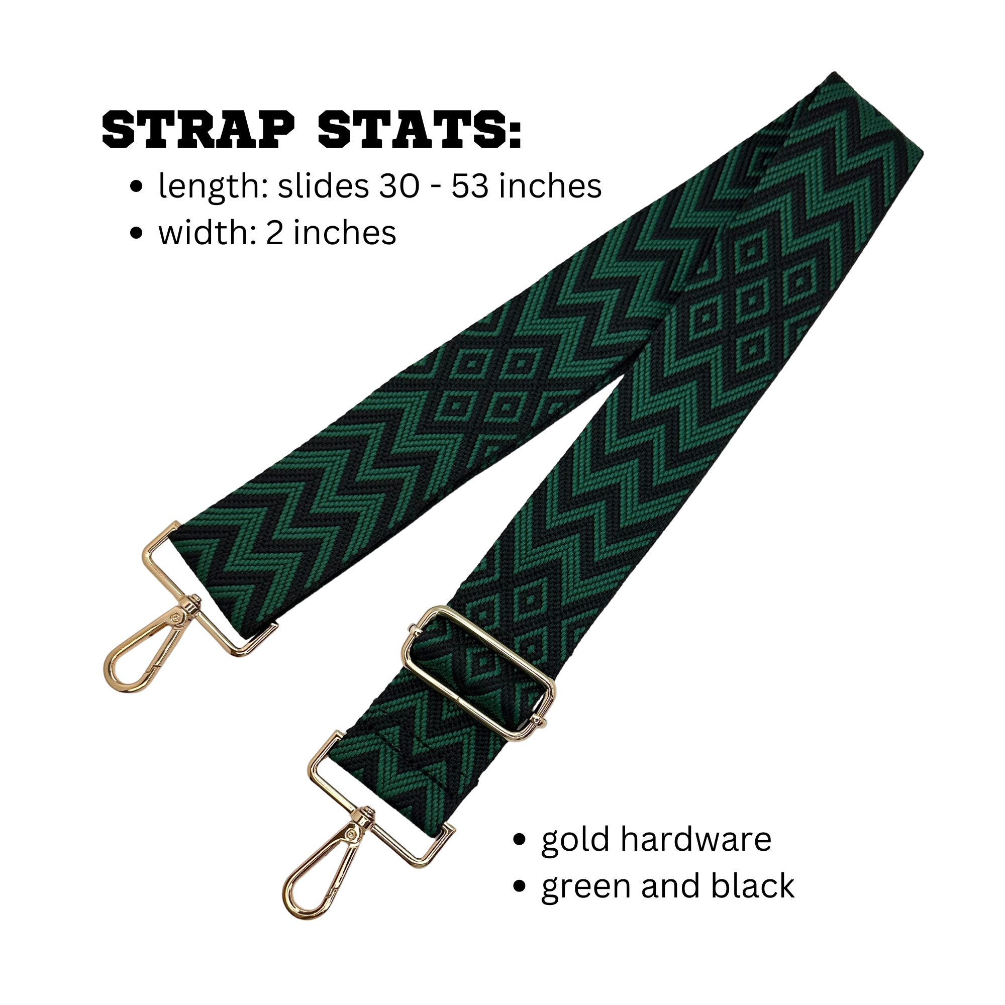 Diamond Waves - Green & Black