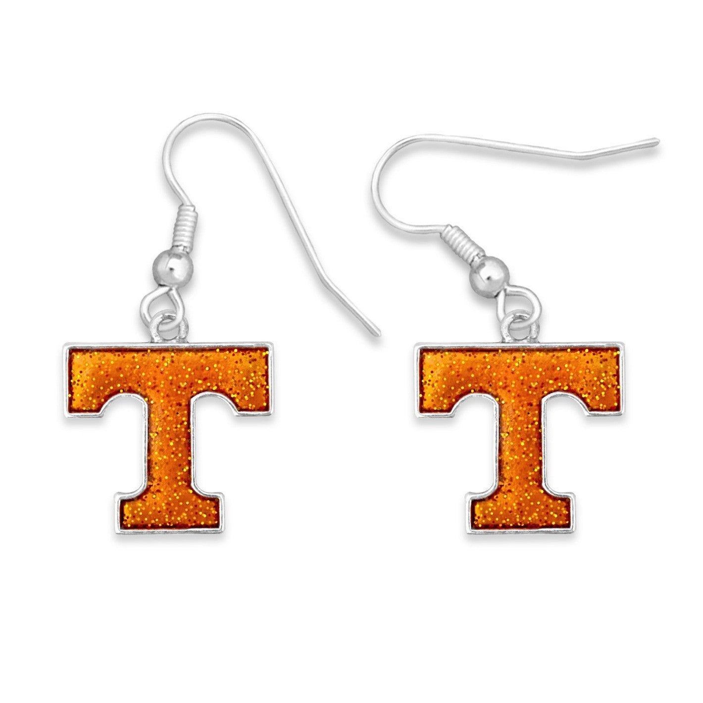 TENNESSEE "T" Glitter Earrings