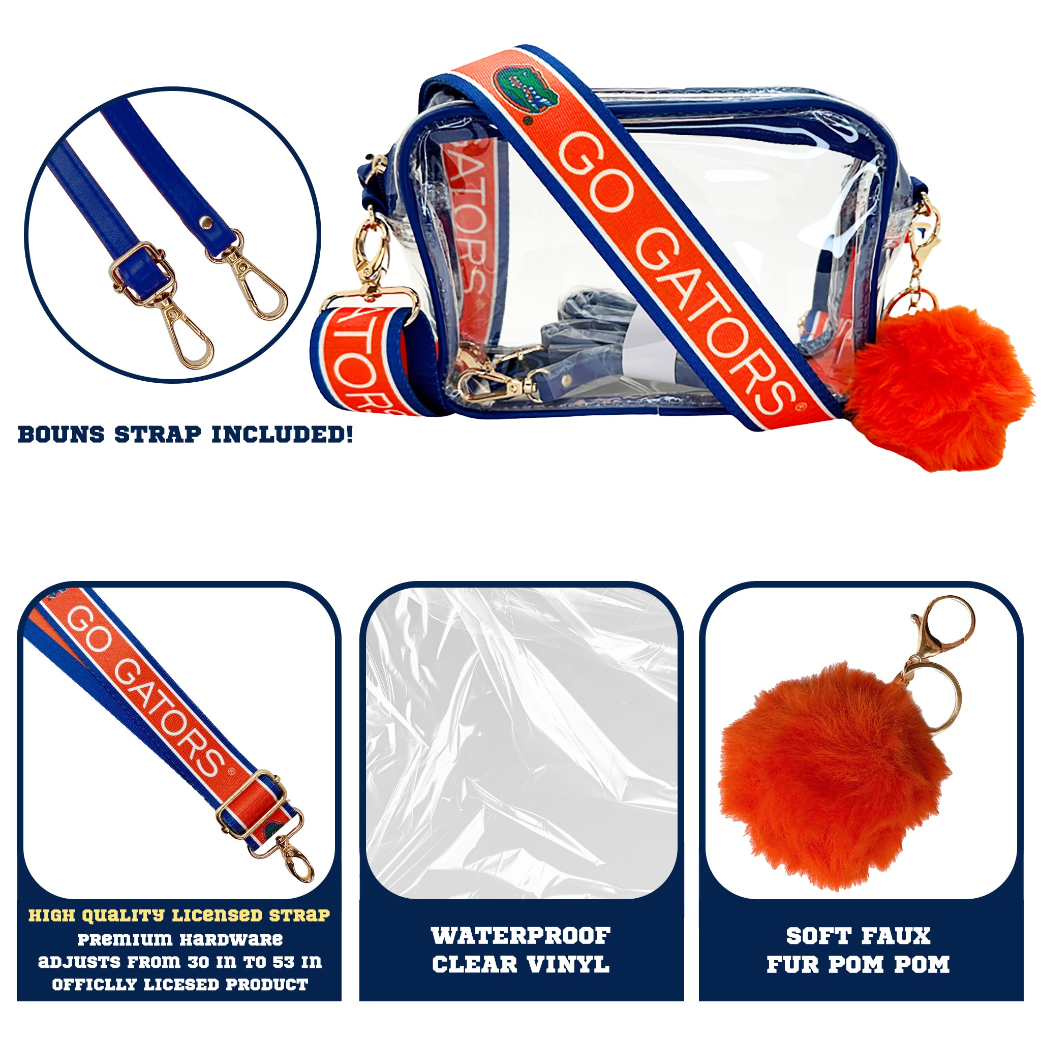 Florida Gators Purse Set w/Licensed Strap