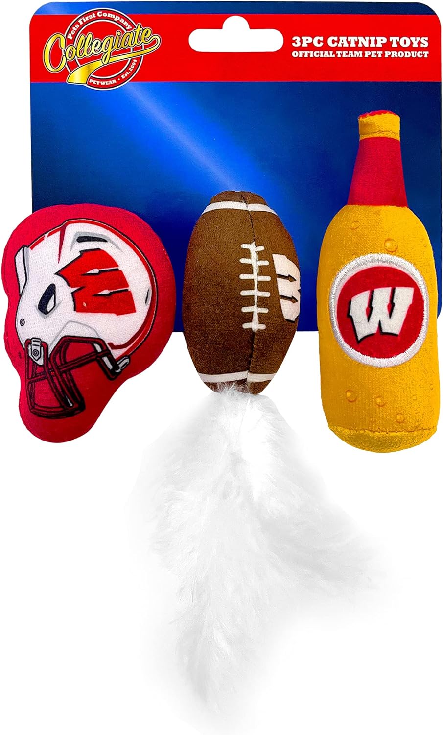 Wisconsin 3pc Cat Nip Toy Set