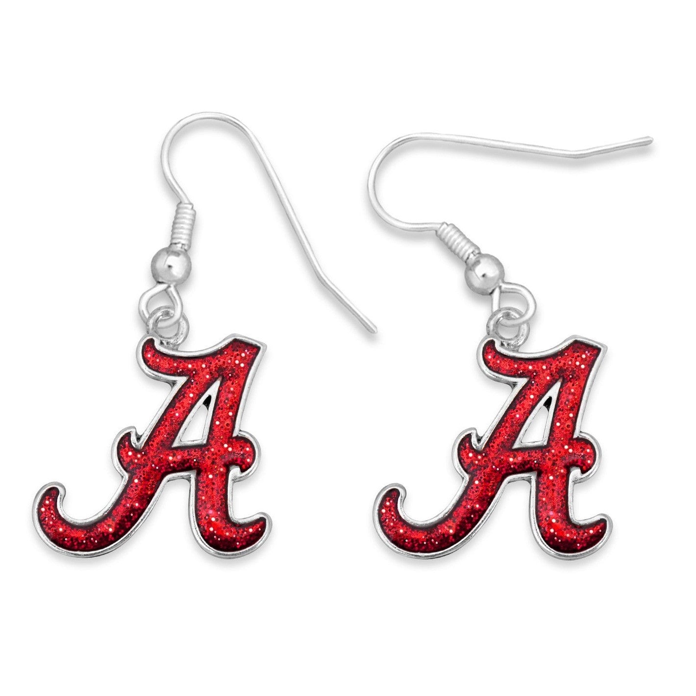 ALABAMA "A" Glitter Earrings