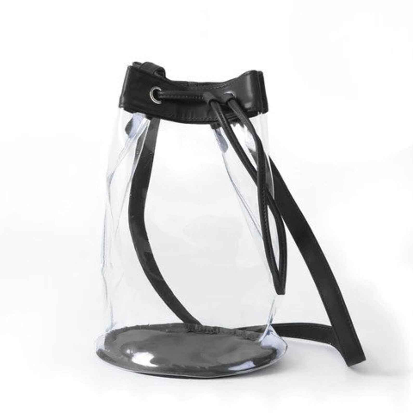 Stadium Approved Clear Bucket Bag - Black Trim