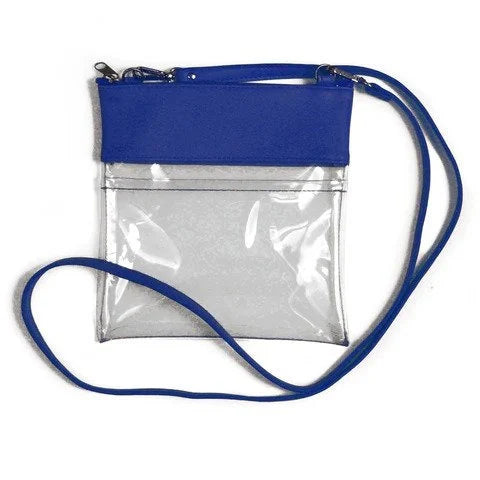 Crossbody Clear Compact Bag - Royal