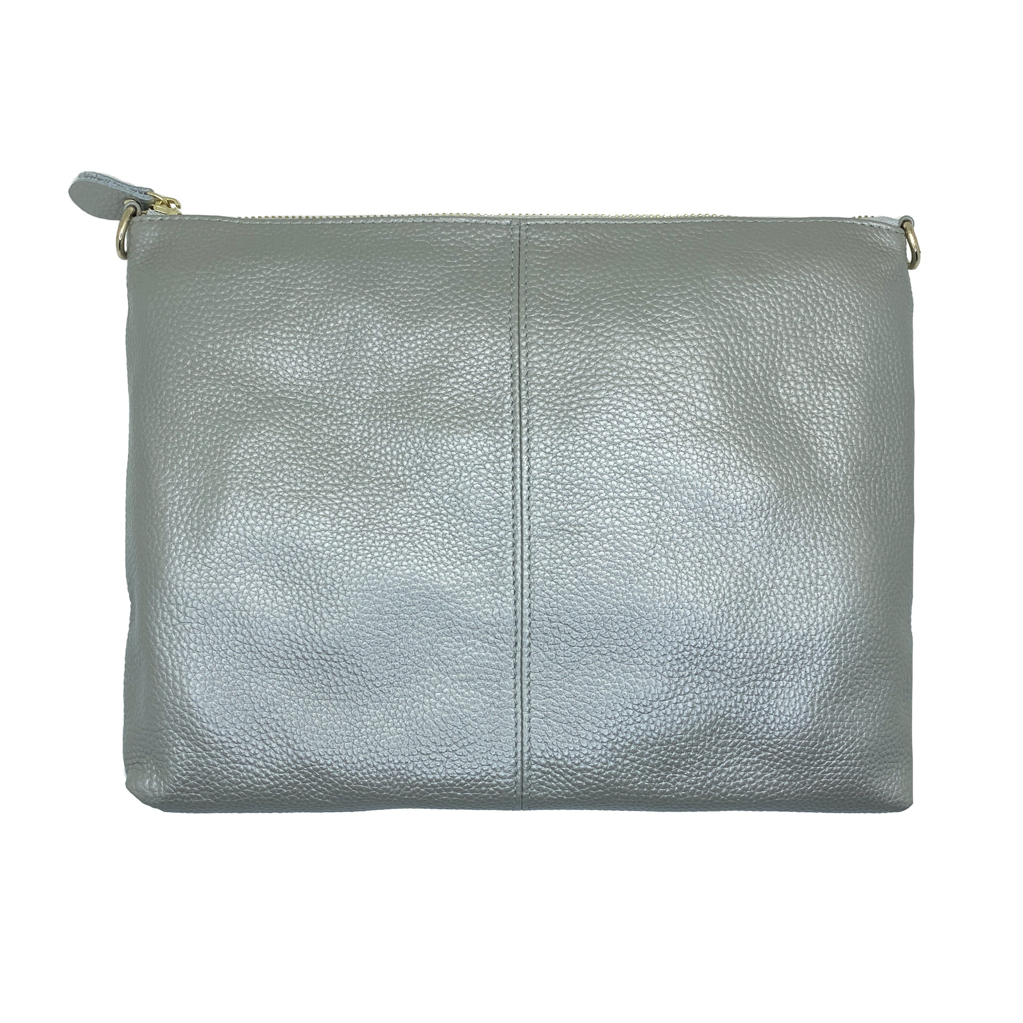 The Brooke in Leather - Metallic Silver