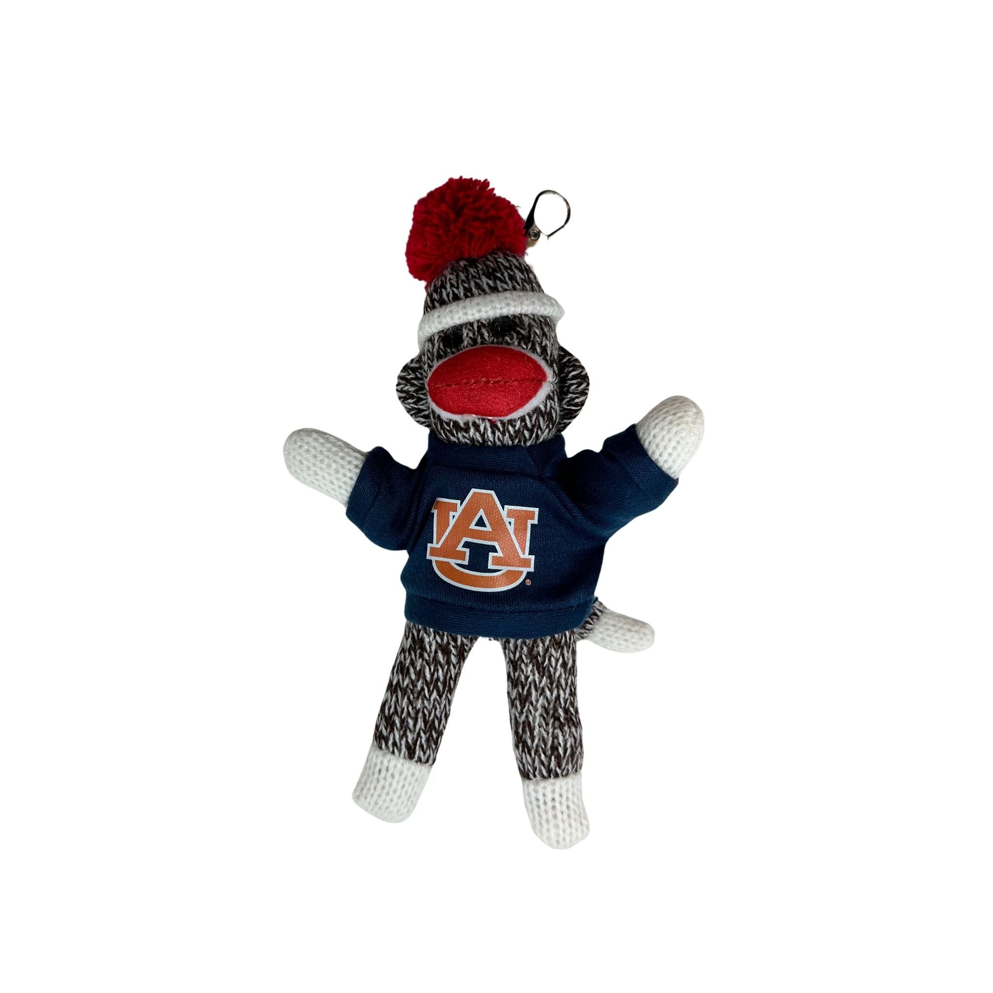 AUBURN Sock Monkey Keychain