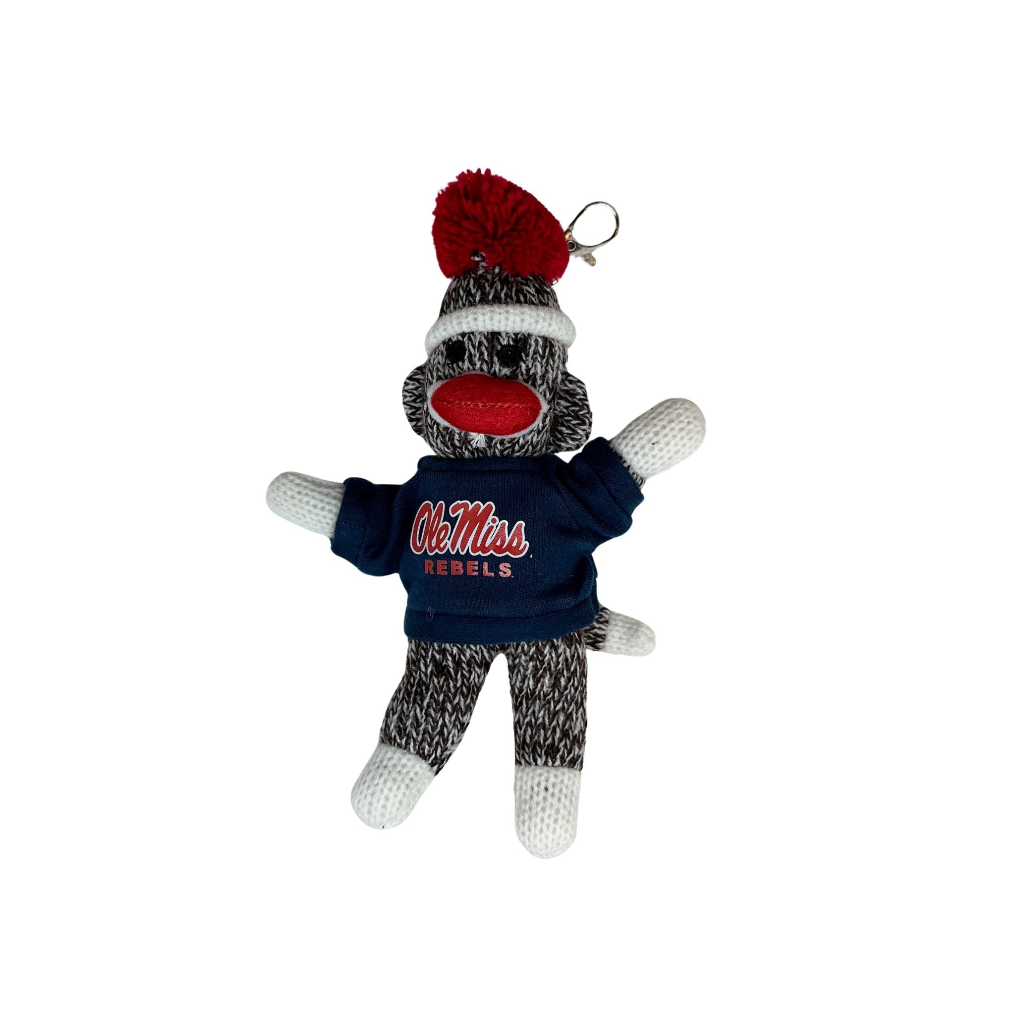 OLE MISS Sock Monkey Keychain