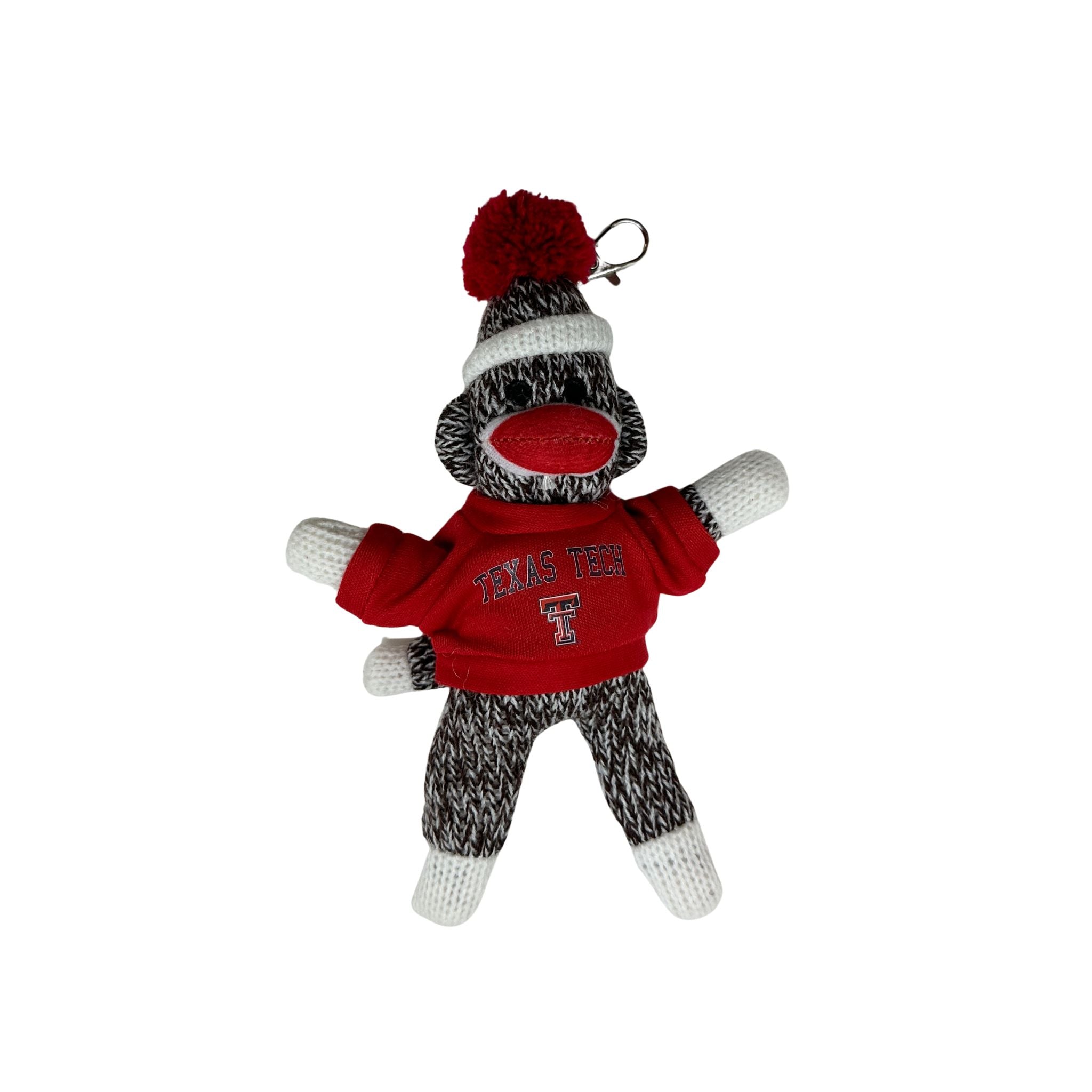 TEXAS TECH Sock Monkey Keychain