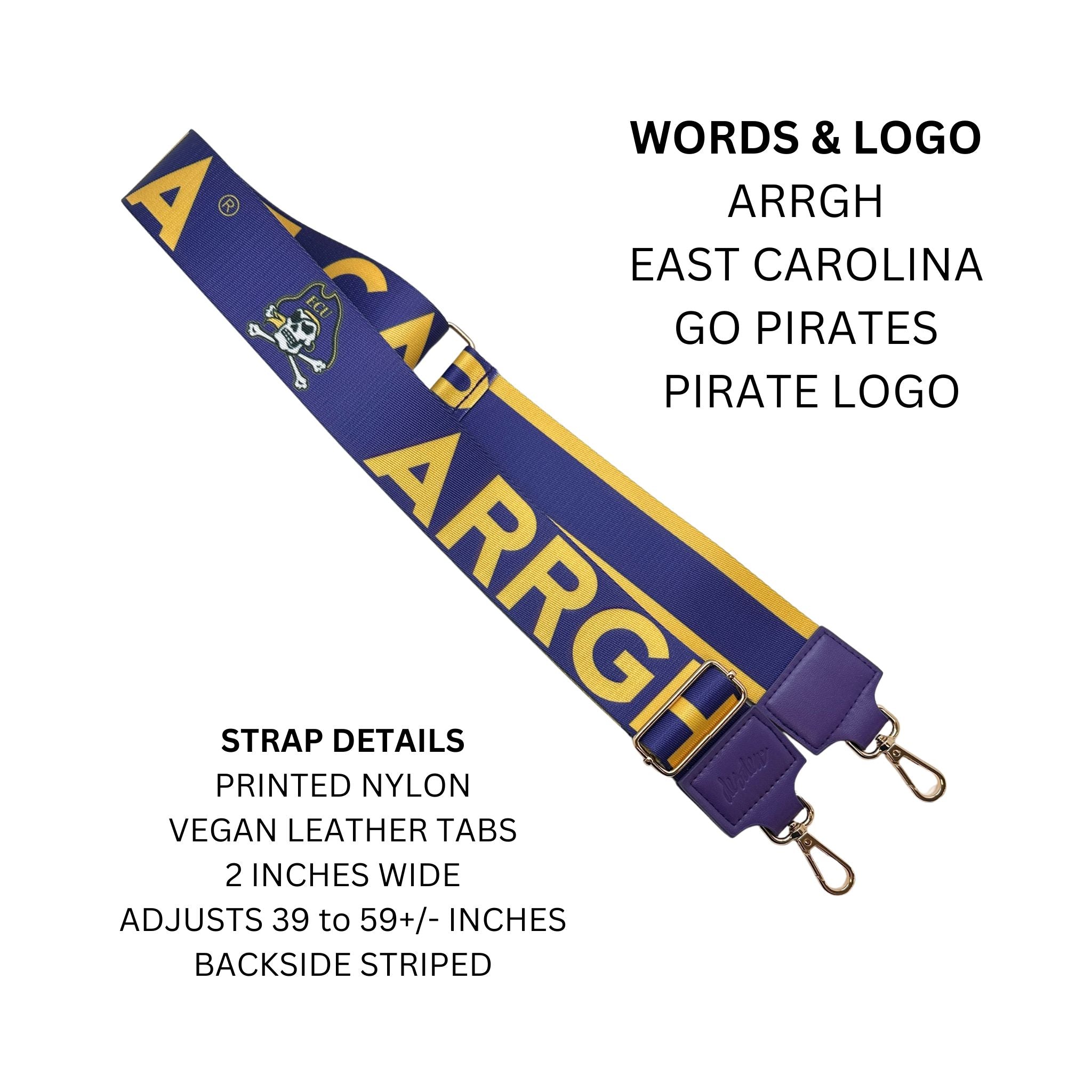 EAST CAROLINA 2" - Officially Licensed - Stripe