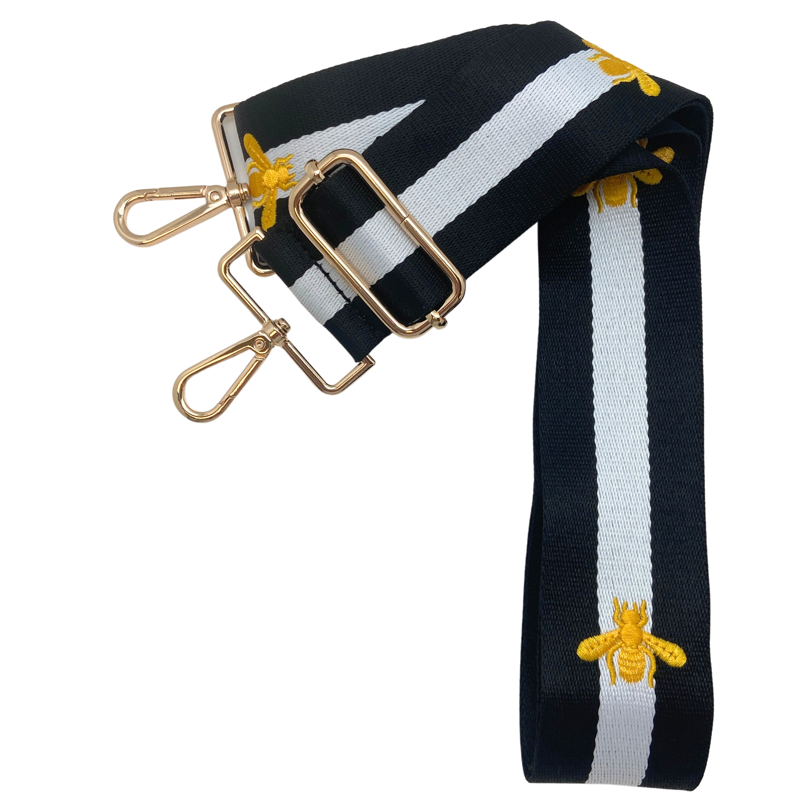 The Bee Embroidered - Black & White