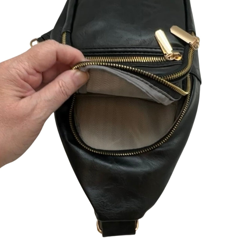 NEW Charlie Chest/Sling/Backpack Bag - Black