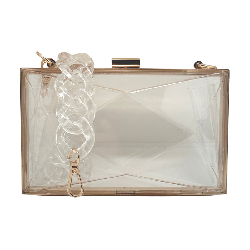 NEW The Marilyn Faceted Acrylic Box Purse