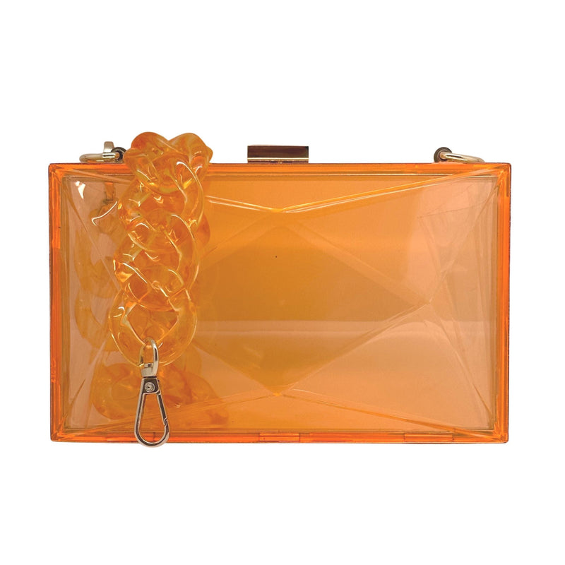 NEW The Marilyn Faceted Acrylic Box Purse