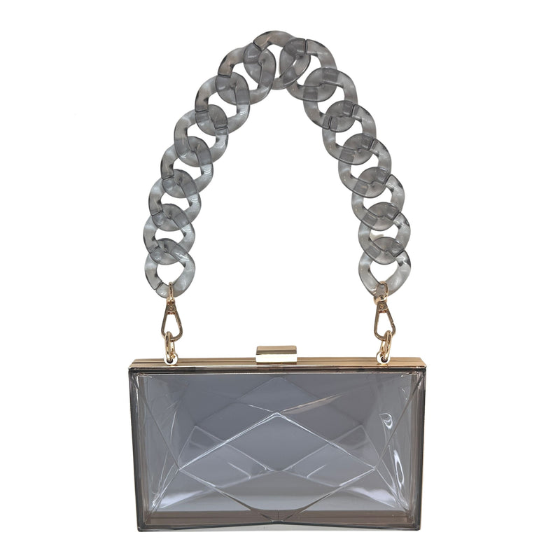 NEW The Marilyn Faceted Acrylic Box Purse