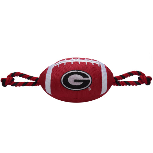 Georgia Nylon Football Tug Toy
