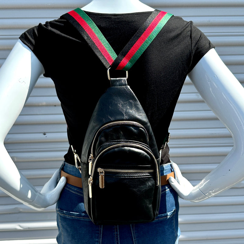 NEW Charlie Chest/Sling/Backpack Bag - Black