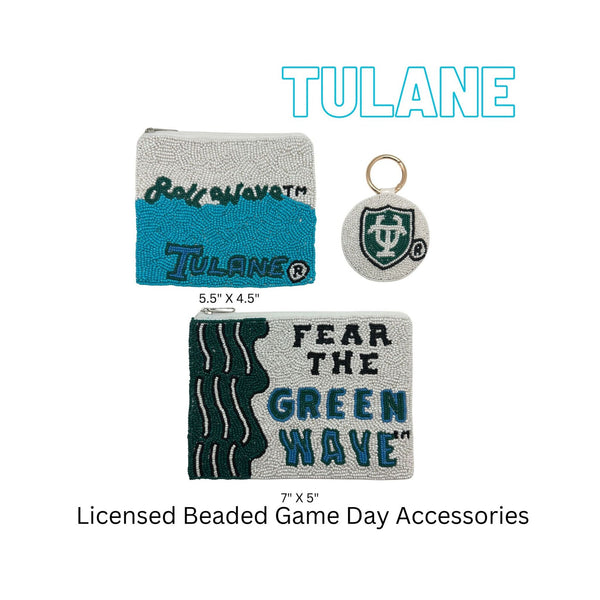 Tulane Beaded Game Day Essentials