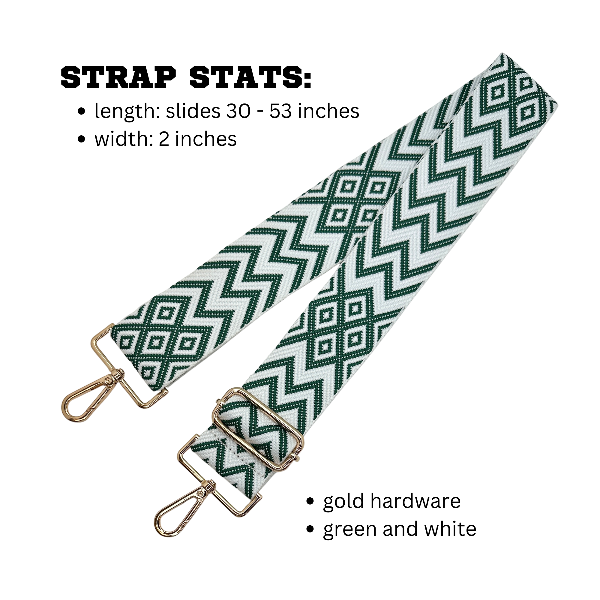 Diamond Waves - Green & White