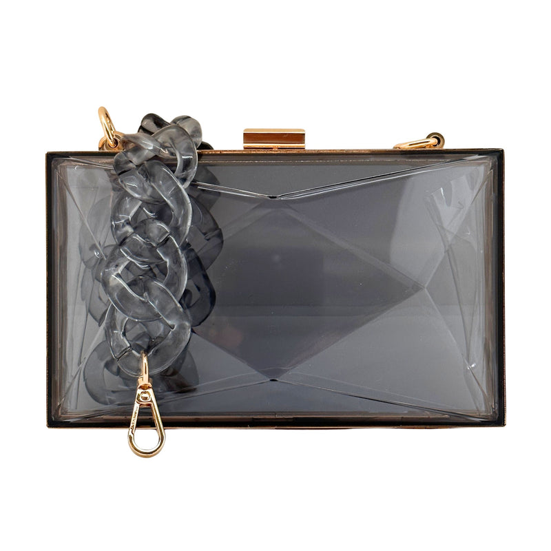 NEW The Marilyn Faceted Acrylic Box Purse