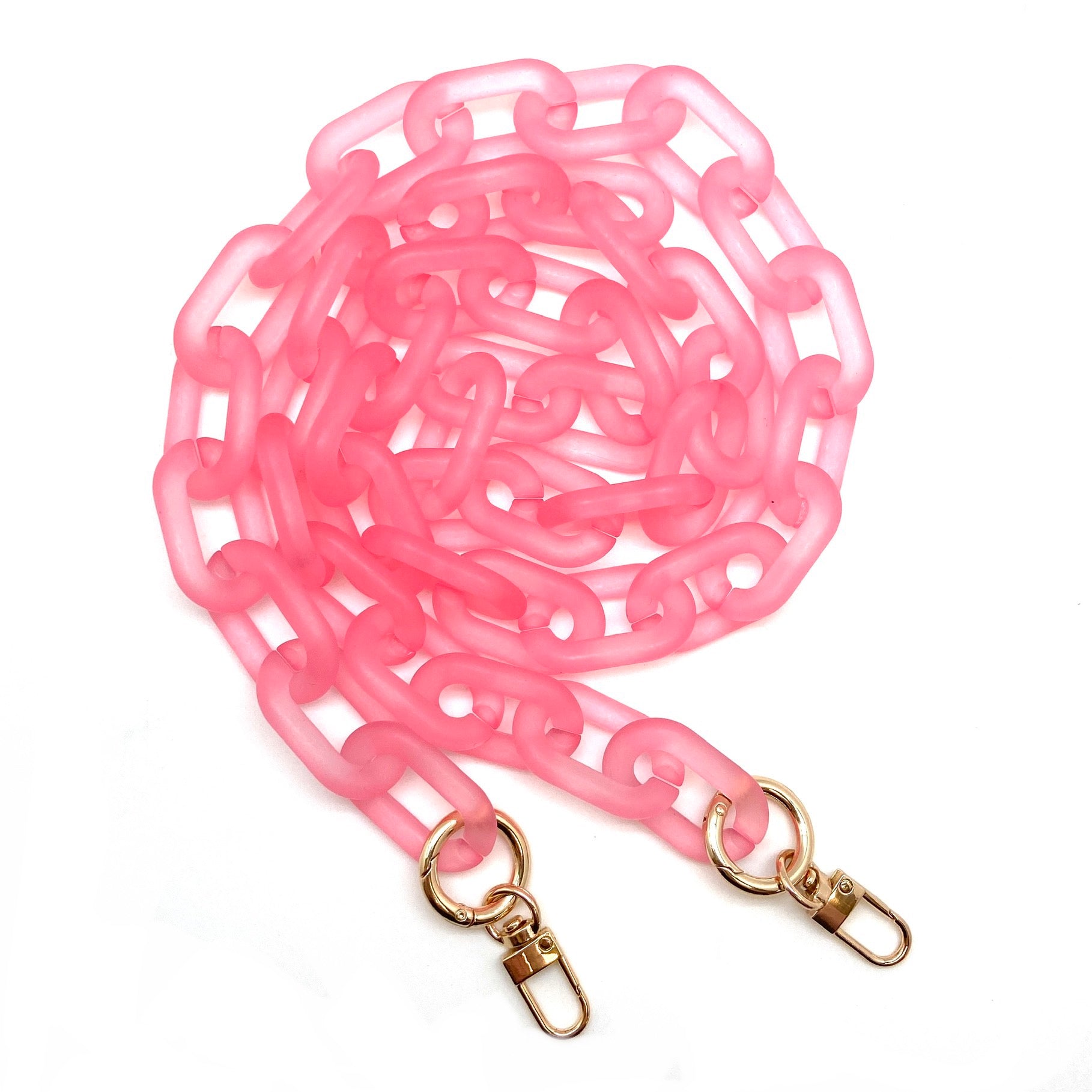 Frosted Acrylic Chains 2 Sizes - Assorted Colors