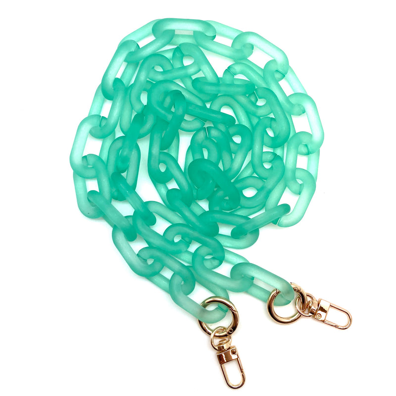 Frosted Acrylic Chains 2 Sizes - Assorted Colors