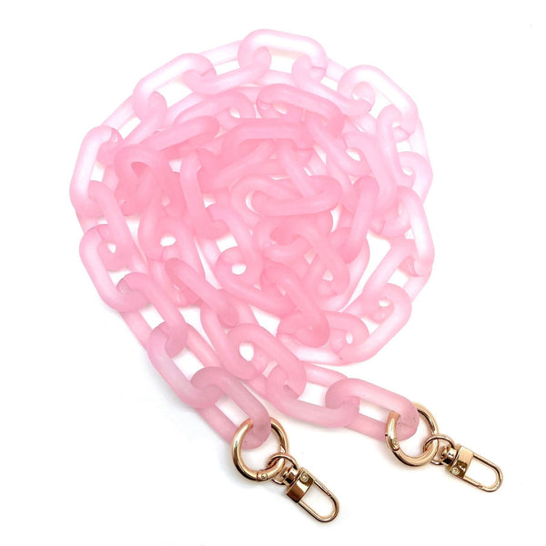 Frosted Acrylic Chains 2 Sizes - Assorted Colors