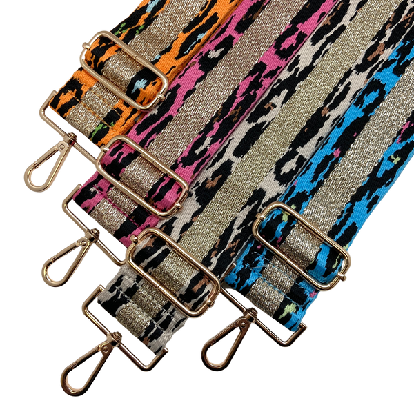 Metallic Leopard Stripe - Assorted colors