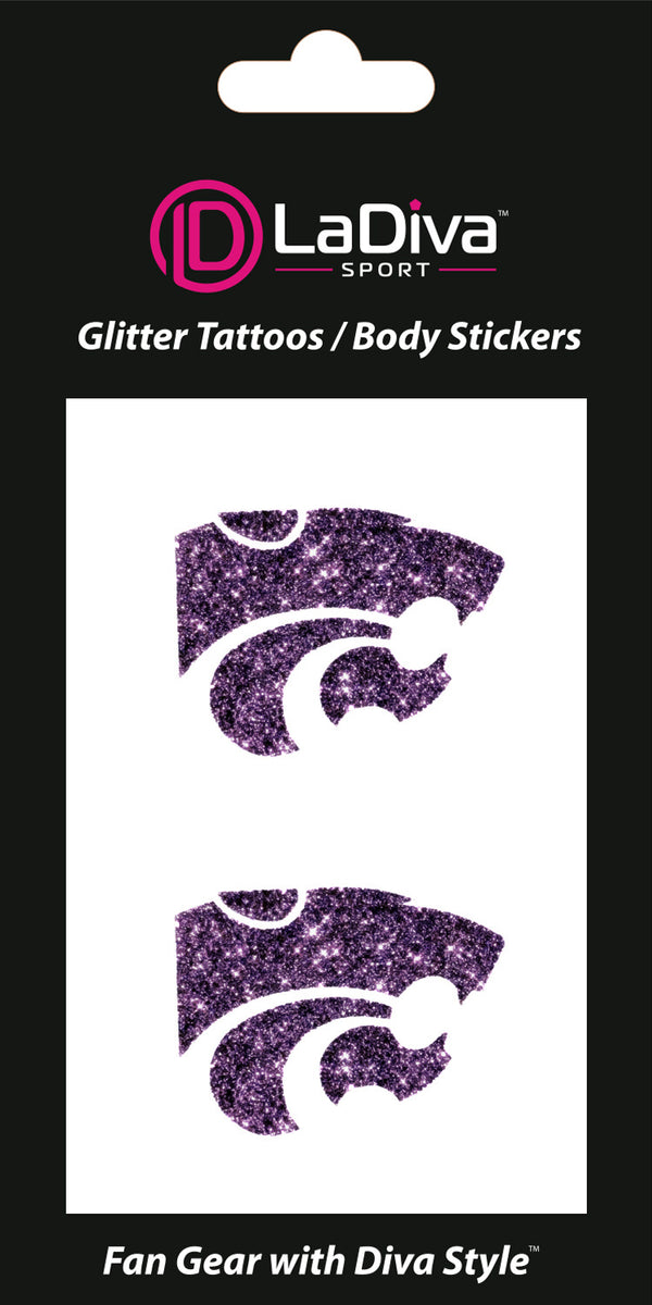 Kansas State Wildcats Glitter Tattoo 2-Pack