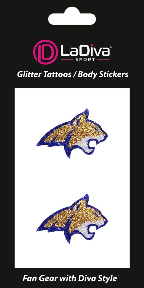 Montana State Bobcats Glitter Tattoo 2-Pack
