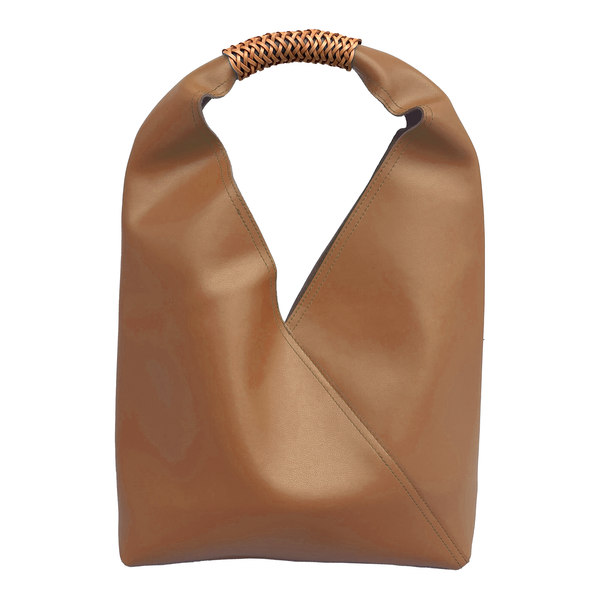 Leather Hobo Bag - Saddle