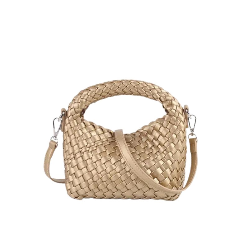 Kitt Mini Hand Woven Handle Bag Assorted