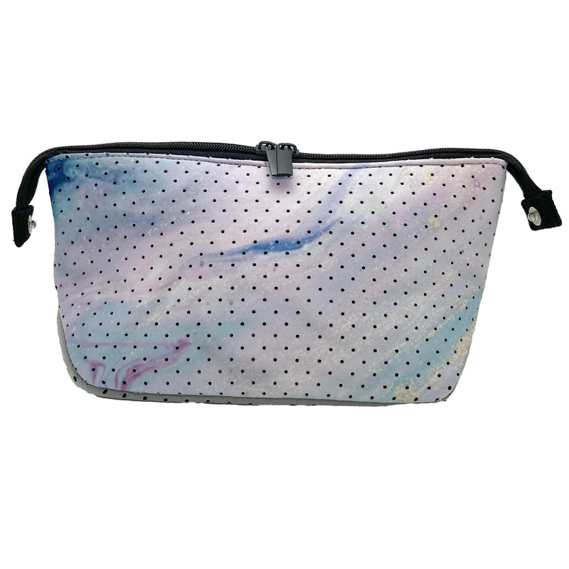 Neoprene Cosmetic/Travel Bag Geode Lilac