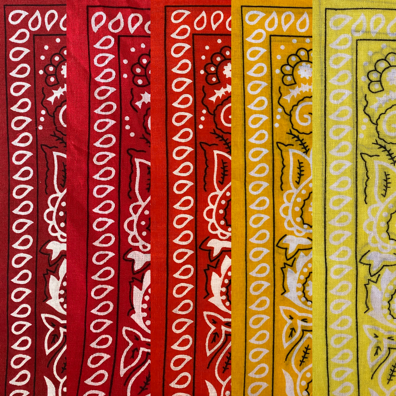 Bandana- Reds & Yellows