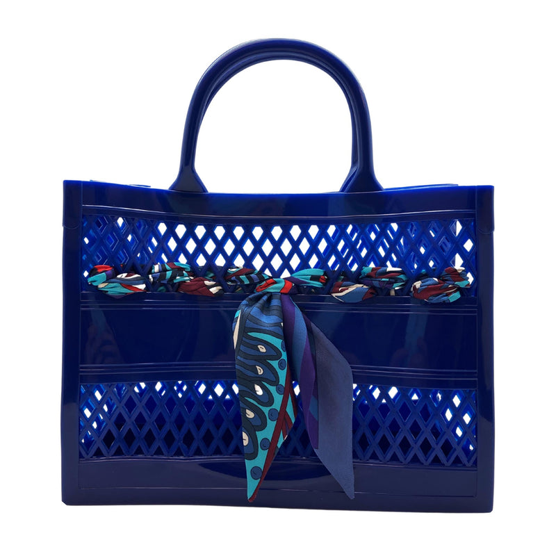 The Soleil Cutout Tote w/ Scarf Assorted
