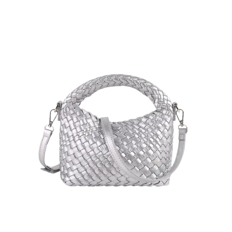 NEW Kitt Mini Hand Woven Handle Bag Assorted