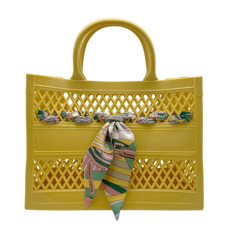The Soleil Cutout Tote w/ Scarf Assorted